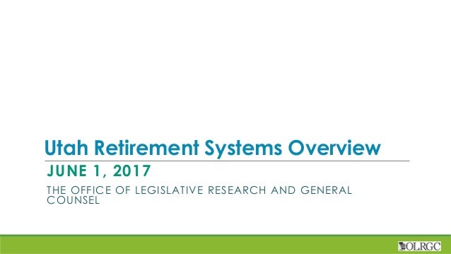 Utah Retirement Systems Overview