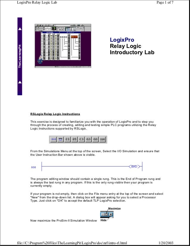 Logix pro batch simulator