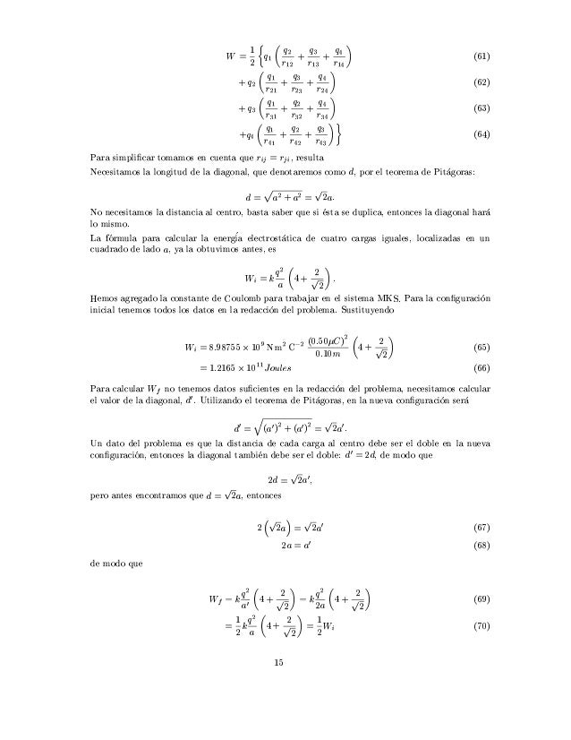 Ejercicios Resueltos De Electricidad Con Ley De Coulomb