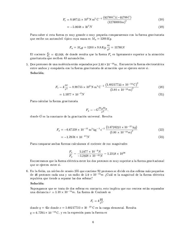 Ejercicios Resueltos De Electricidad Con Ley De Coulomb 1