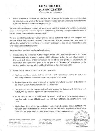 ePocket 2020 Auditor's statement