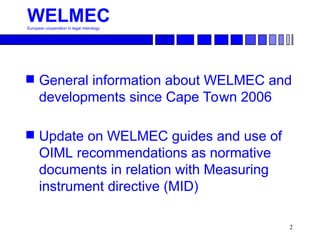 0000WELMEC OIML 20077777777777777777.ppt