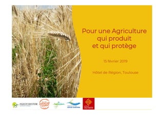 Journée Alimentation et Agro-écologie 15/02/2019 - Support Matin