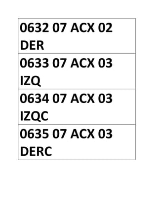 0632 07 ACX 02
DER
0633 07 ACX 03
IZQ
0634 07 ACX 03
IZQC
0635 07 ACX 03
DERC
 