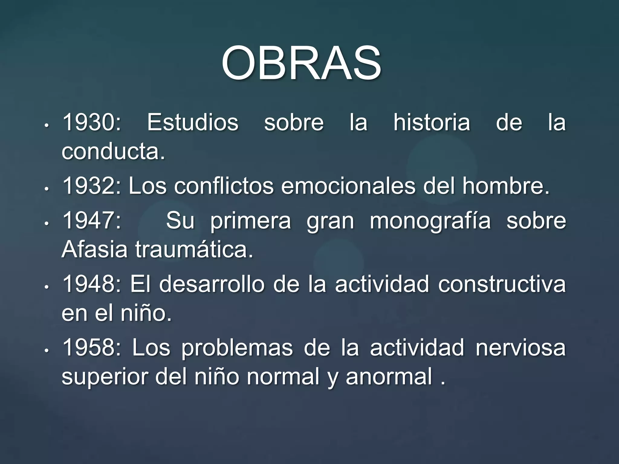 OBRAS1930: Estudios sobre la historia de la conducta.