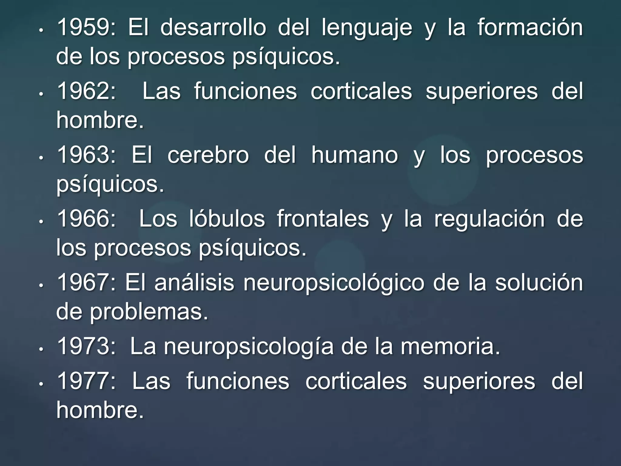 1932: Los conflictos emocionales del hombre.