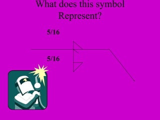 5/16
5/16
What does this symbol
Represent?
 