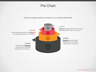This is a Presentation Title 11
Pie Chart
Contrary to popular belief, Lorem Ipsum is not simply random text.
50%
45%
25%
25
%
Contrary to popular belief,
Lorem Ipsum is not simply
random text. It has roots in.
Lorem
Ipsum
Contrary to popular belief, Lorem Ipsum is
not simply random text. It has roots in.
Lorem
Ipsum
Contrary to popular belief,
Lorem Ipsum is not simply
random text. It has roots in.
Lorem
Ipsum
Contrary to popular belief, Lorem Ipsum is
not simply random text. It has roots in.
Lorem
Ipsum
 