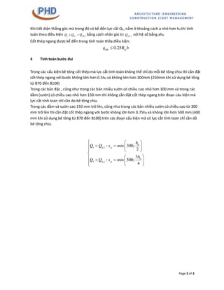 Page 3 of 3
Khi tiết diện thẳng góc mà trong đó có kể đến lực cắt Q1, nằm ở khoảng cách a nhỏ hơn h0 thì tính
toán theo đi...