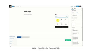 0026 - Then Click On Custom HTML
 