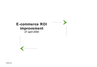 E-commerce ROI improvement 27 april 2000 