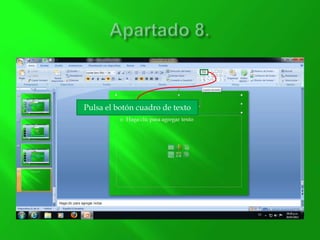 Pulsa el botón cuadro de texto