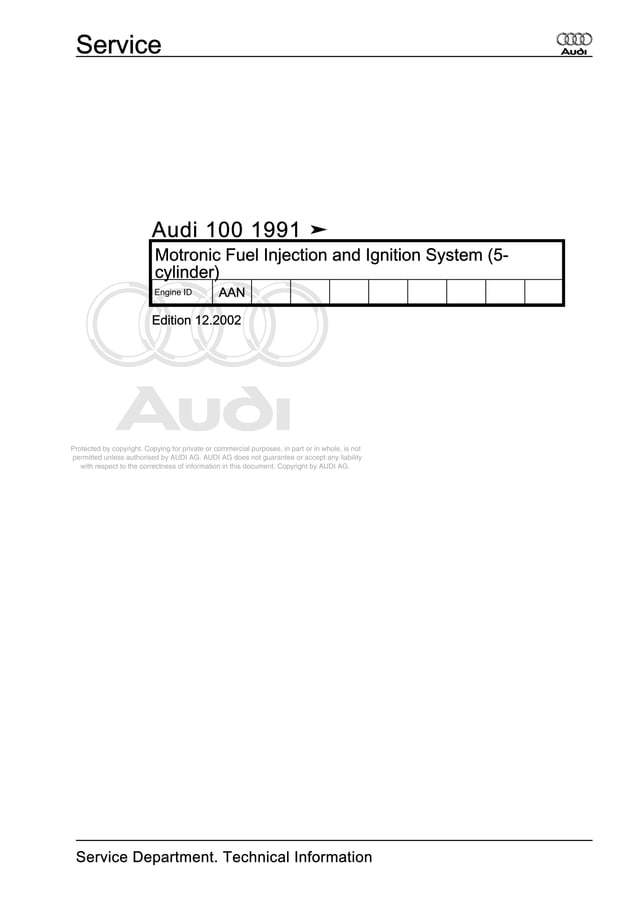 AUDI 00052506920 motronic fuelinjection_and_ignition_system_(5