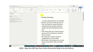 0010 - Now You Will See Your Entire Document Read In As An Outline
 