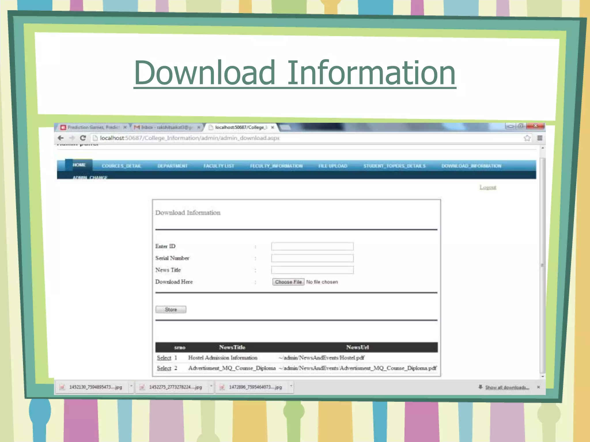 Download Information
 