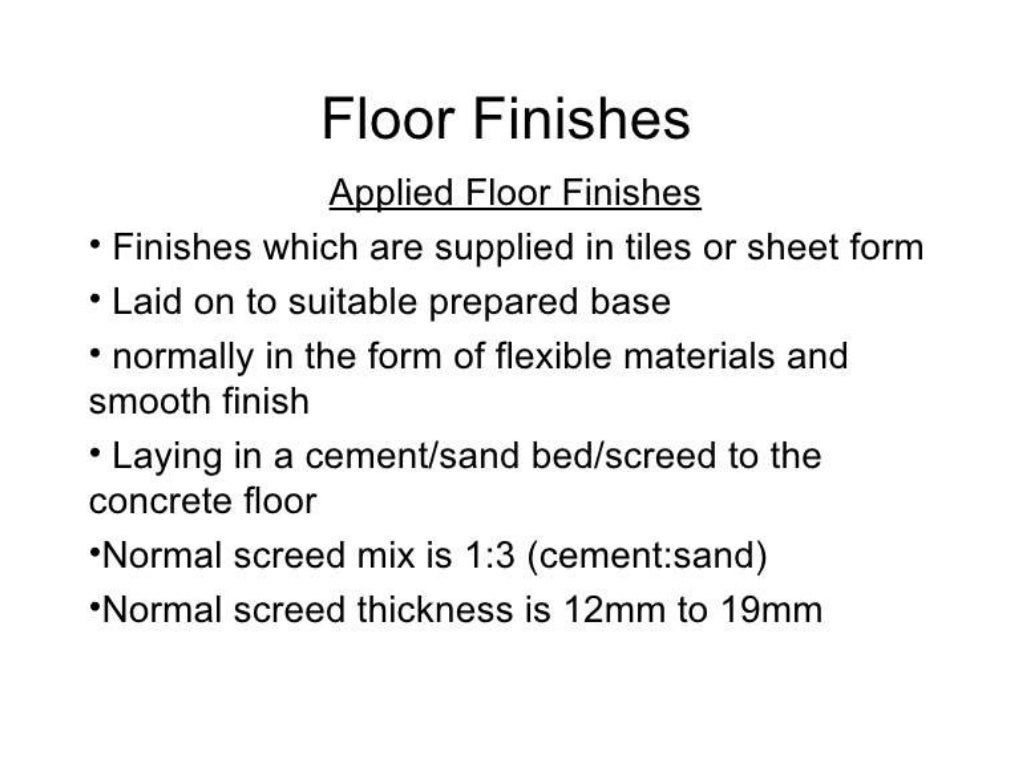 0006 finishing materials