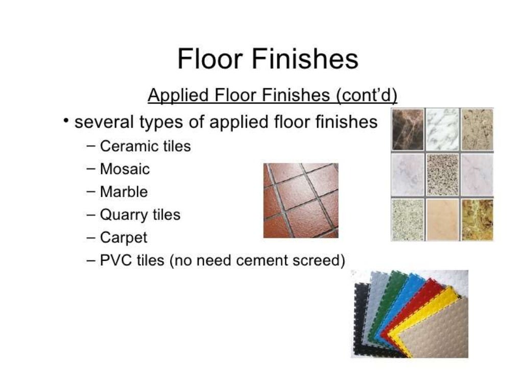 0006 finishing materials