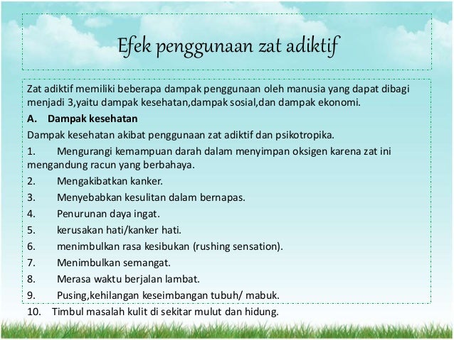 Zat Adiktif Dan Psikotropika Zat Adiktif Dan Psikotropika