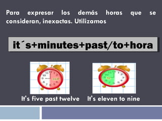 it´s+minutes+past/to+hora 