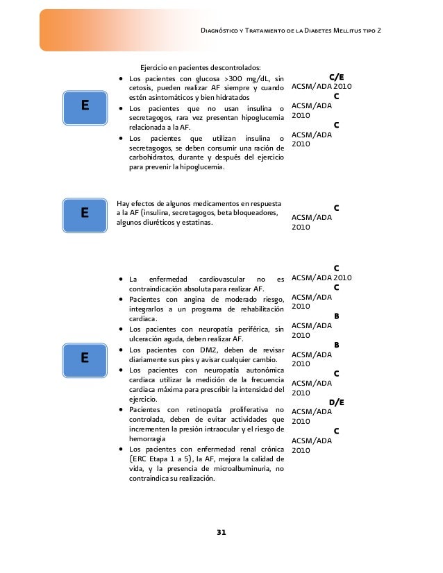 GUIA EVIDENCIAS Y RECOMENDACIONES DIABETES MELLITUS GUIA EVIDENCIAS Y RECOMENDACIONES DIABETES MELLITUS
