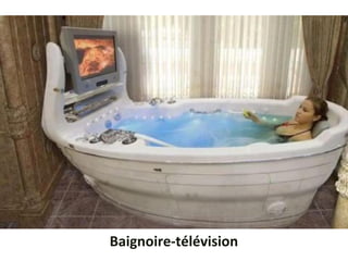 Baignoire-télévision
 
