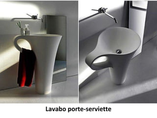 Lavabo porte-serviette
 