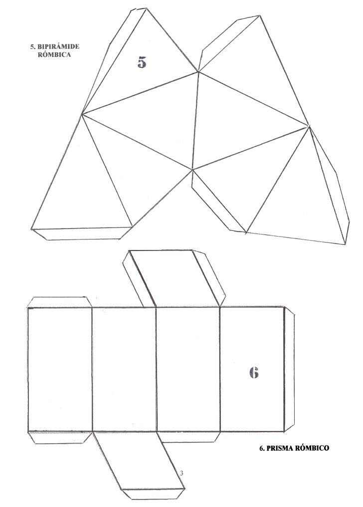 Cuerpos Geom 233 Tricos Para Armar Moldes Para Imprimir by 