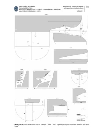 UNIVERSIDADE DE COIMBRA
FACULDADE DE LETRAS
INSTITUTO DE ARQUEOLOGIA / CENTRO DE ESTUDOS ARQUEOLÓGICOS DAS
UNIVERSIDADES DE COIMBRA E PORTO
Representações rupestres no Piemonte
da Chapada Diamantina (Bahia, Brasil)
APÊNDICE 1
359
CROQUI 50: Sítio Serra do Cílio III. Croqui: Carlos Costa. Reprodução digital: Gilcimar Barbosa e Carlos
Costa.
 
