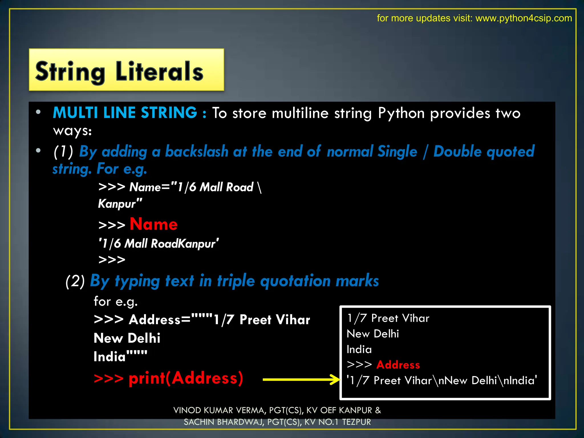 REVISION OF PYTHON CLASS 12 NOTES CMPUTER SCIENCE | PPT