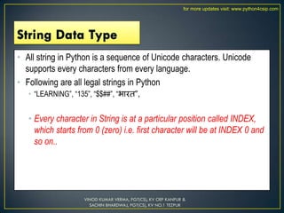 REVISION OF PYTHON CLASS 12 NOTES CMPUTER SCIENCE | PDF