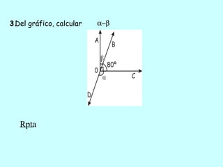 3.Del gráfico, calcular α−β
Rpta.
 
