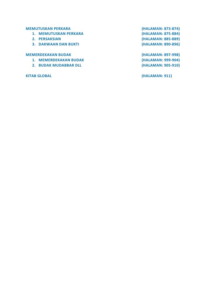 001. daftar isi bulughul maram