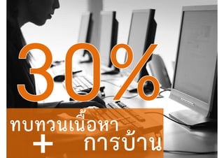 ทบทวนเนื้อหา
การบ้าน
 