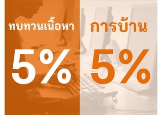 ทบทวนเนื้อหา
 