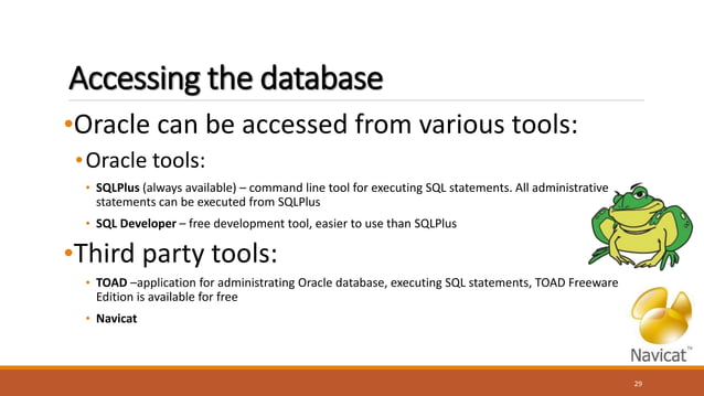 An Introduction To Oracle Database | PPTX | Operating Systems ...