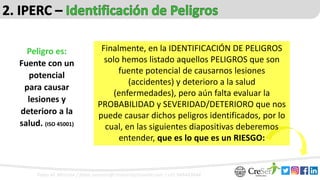 001 - SST en Perú, Identificación de Peligros, Evaluación de Riesgos y su Control, Prevención de Riesgos - Fabio M. Monzón - CreSer Empresarial - Rev. 2018.10.04 (1).pptx