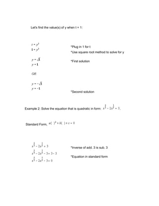 l6 – 10l – 5 = 0