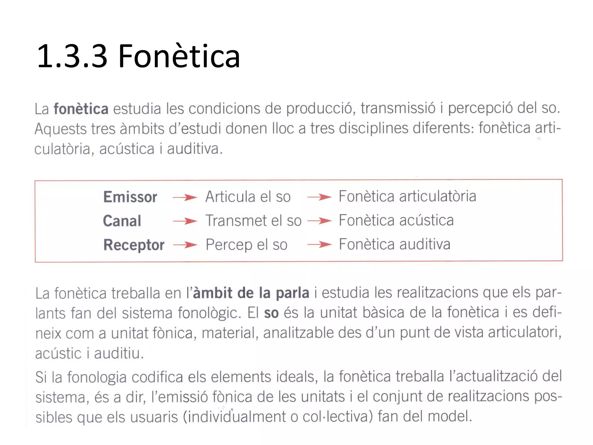 1.3.3 Fonètica
 