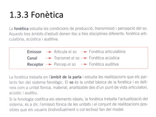 1.3.3 Fonètica
 