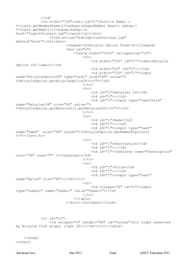 Java course work picture