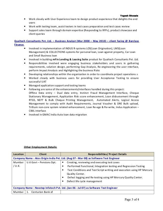 Business Analyst Loan Origination System Resume Business Analyst Loan Origination System Resume