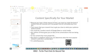 0002 - To Do That Click On Record Tab
 