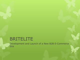 BRITELITE
Development and Launch of a New B2B E-Commerce
Site
 