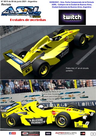 02/06/2021 ­ 5ma. Fecha Campeonato de la Fórmula
ASRL ­ Callejero de la Ciudad de Buenos Aires,
Ciudad Autónoma de Buenos Aires, Argentina
Postales de porteñas
 