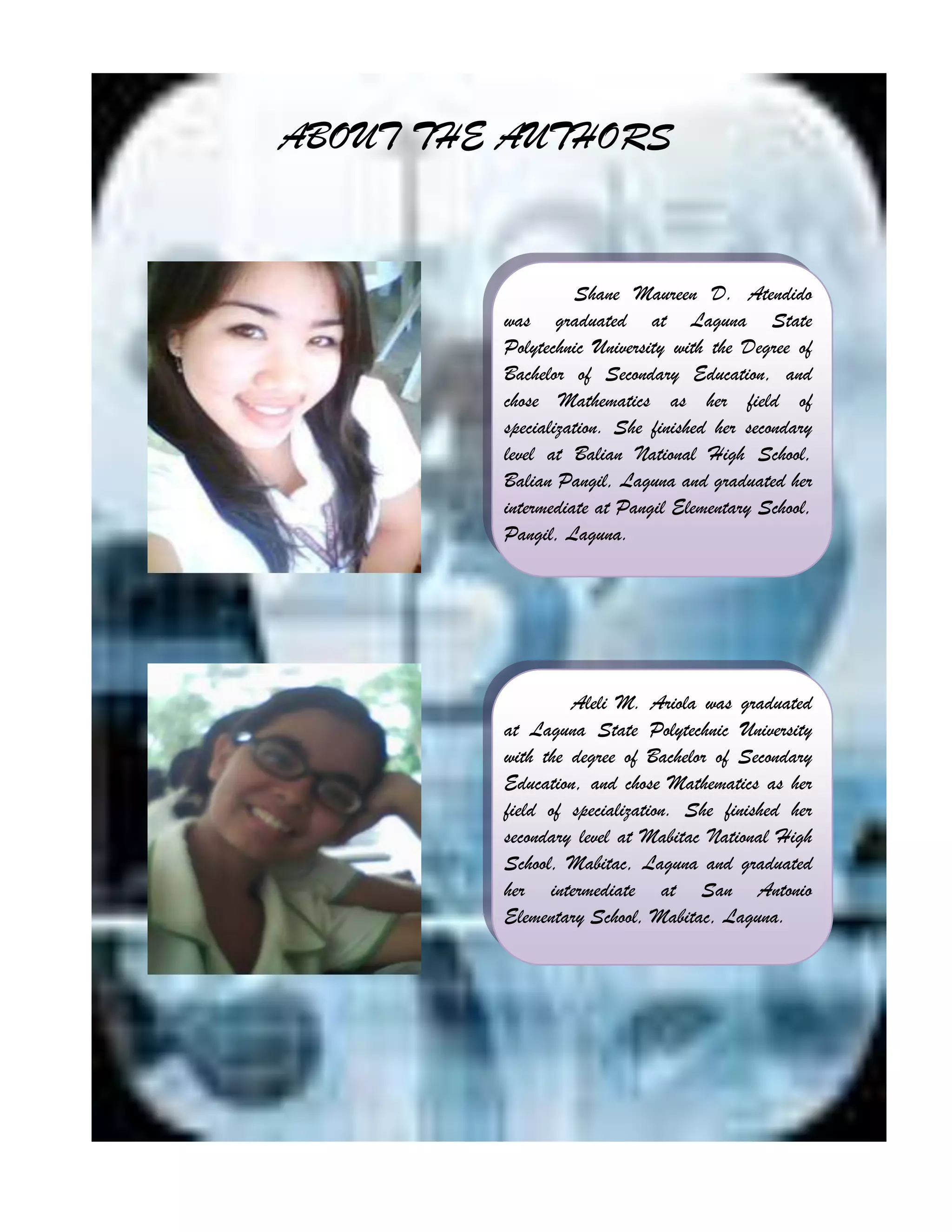 -394188-316523ABOUT THE AUTHORS<br />