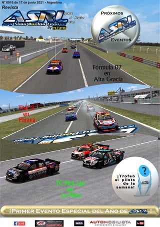 ¡Primer Evento Especial del Año de !
Próximos
Eventos
Fórmula 07
en
Alta Gracia
TNC2
en
Paraná
TC Pick Up
en
La Plata
 