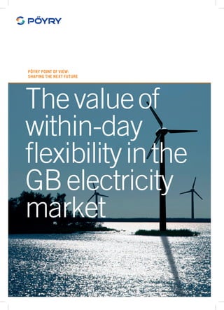 1
Thevalueof
within-day
flexibilityinthe
GBelectricity
market
Pöyry Point of View:
Shaping the next future
 