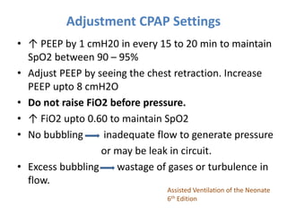 non invasive respiratory support in newborn | PPTX