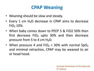 Weaning Fio2 non invasive respiratory support in newborn | PPTX