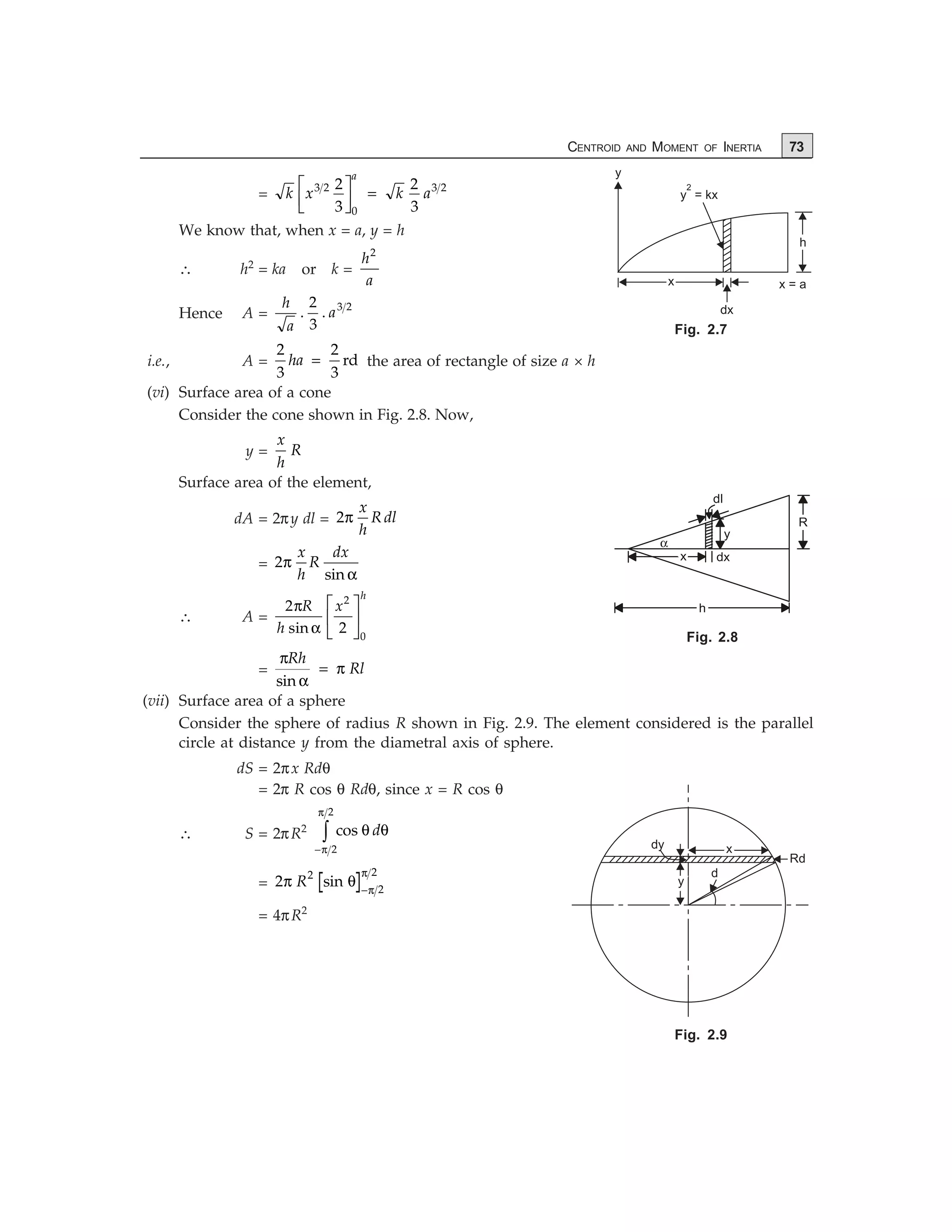 centroid & moment of inertia | PDF